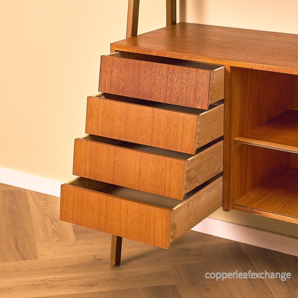 Swedish bookshelf in teak and beech - Bild 3