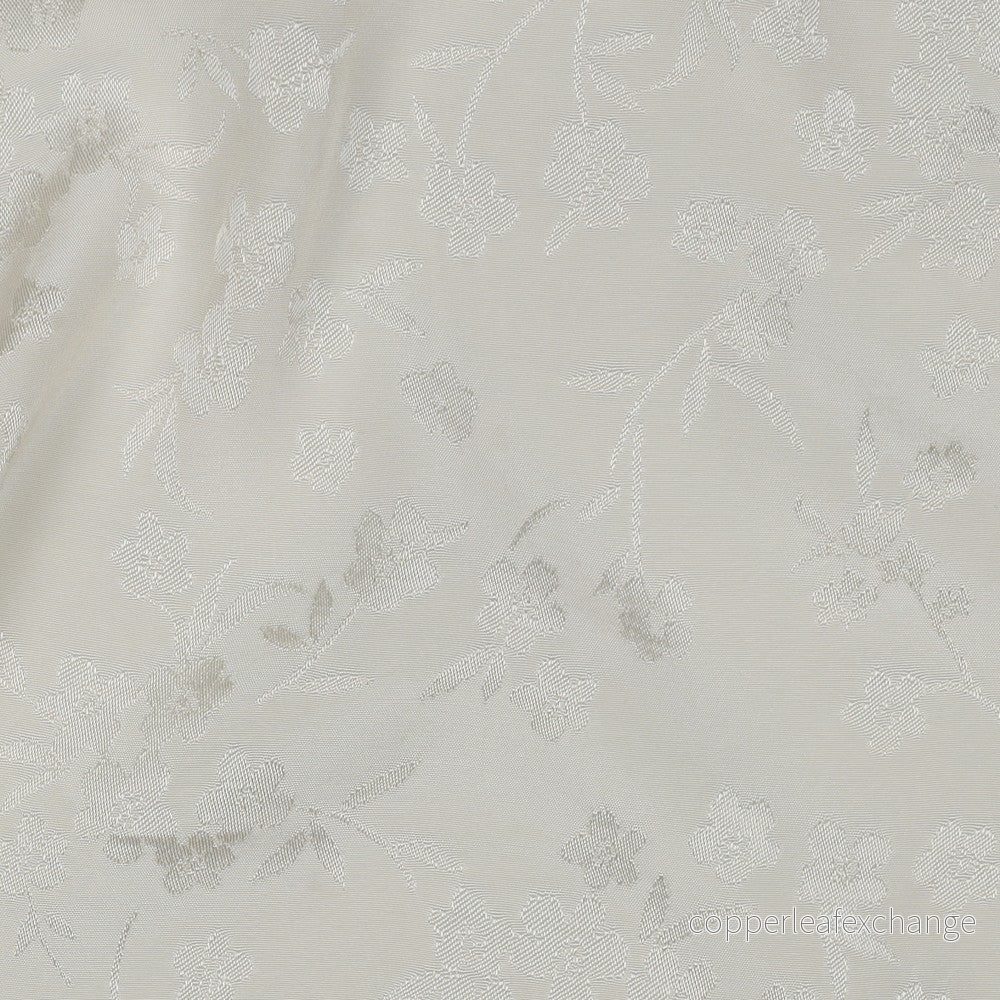 Patterned - Brocade - Viscose - Flowers - Ecru - 002 - Bild 2