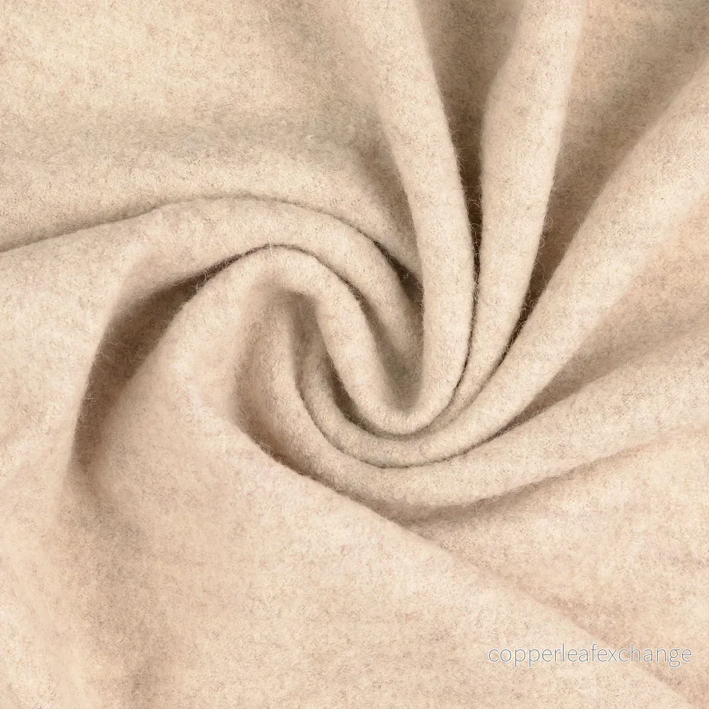 Boiled Wool – Walkloden – Melange – Off-White, Natural – 5004 Boiled Wool – Walkloden – Melange – Off-White, Natural – 5004