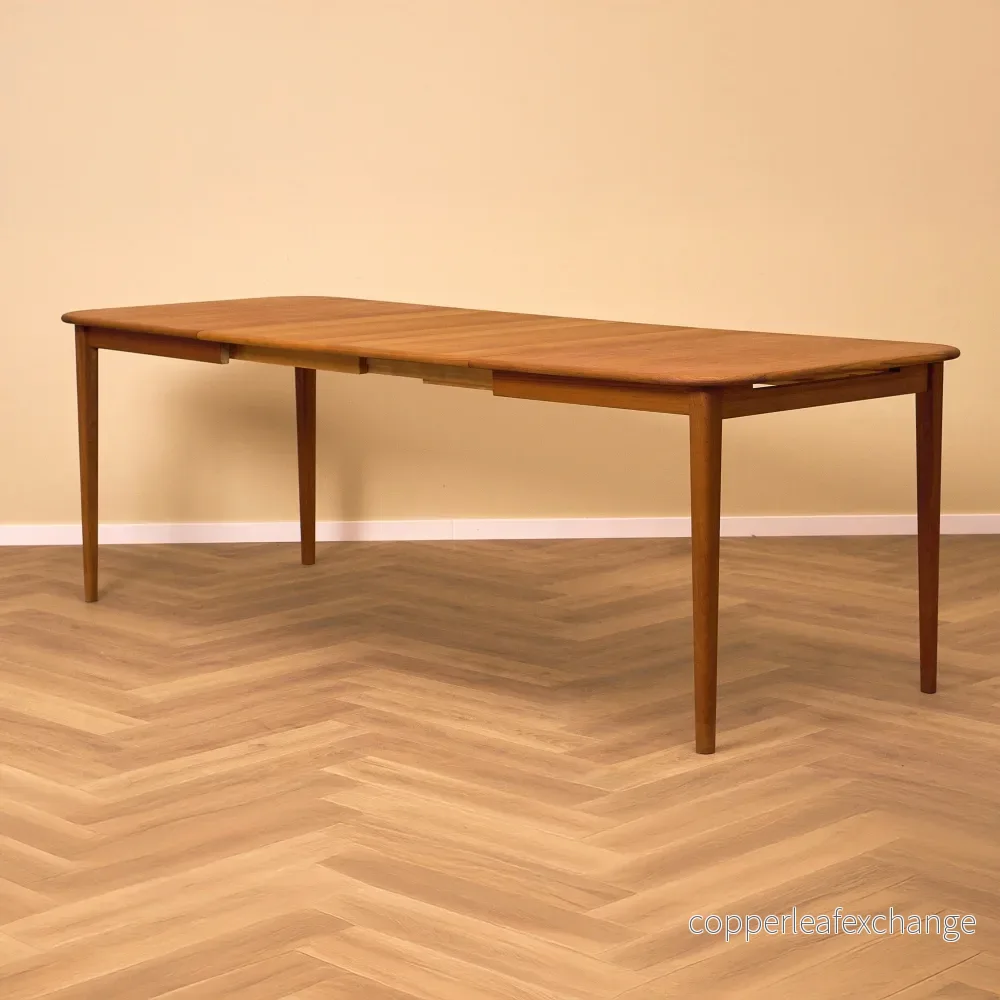 Dansk rektangulärt matbord i teak - Bild 2