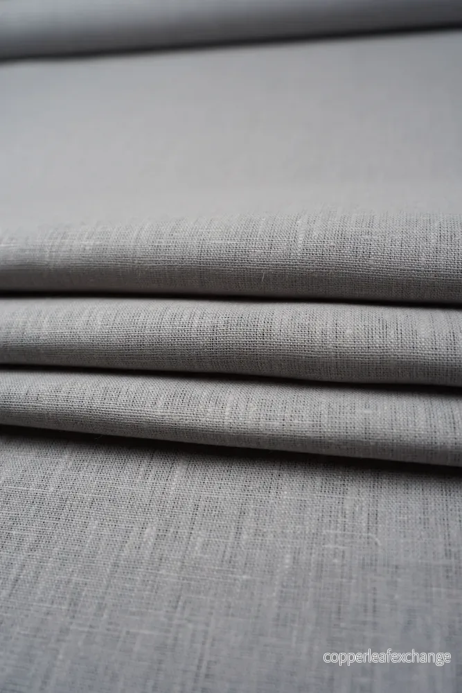 Textured linen fabric - Gray (red tone) - 0743 - Bild 2