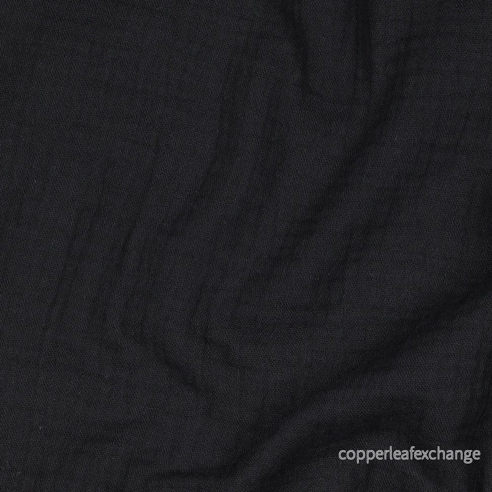 Muslin – Cotton – Double gauze – Black – 59.001