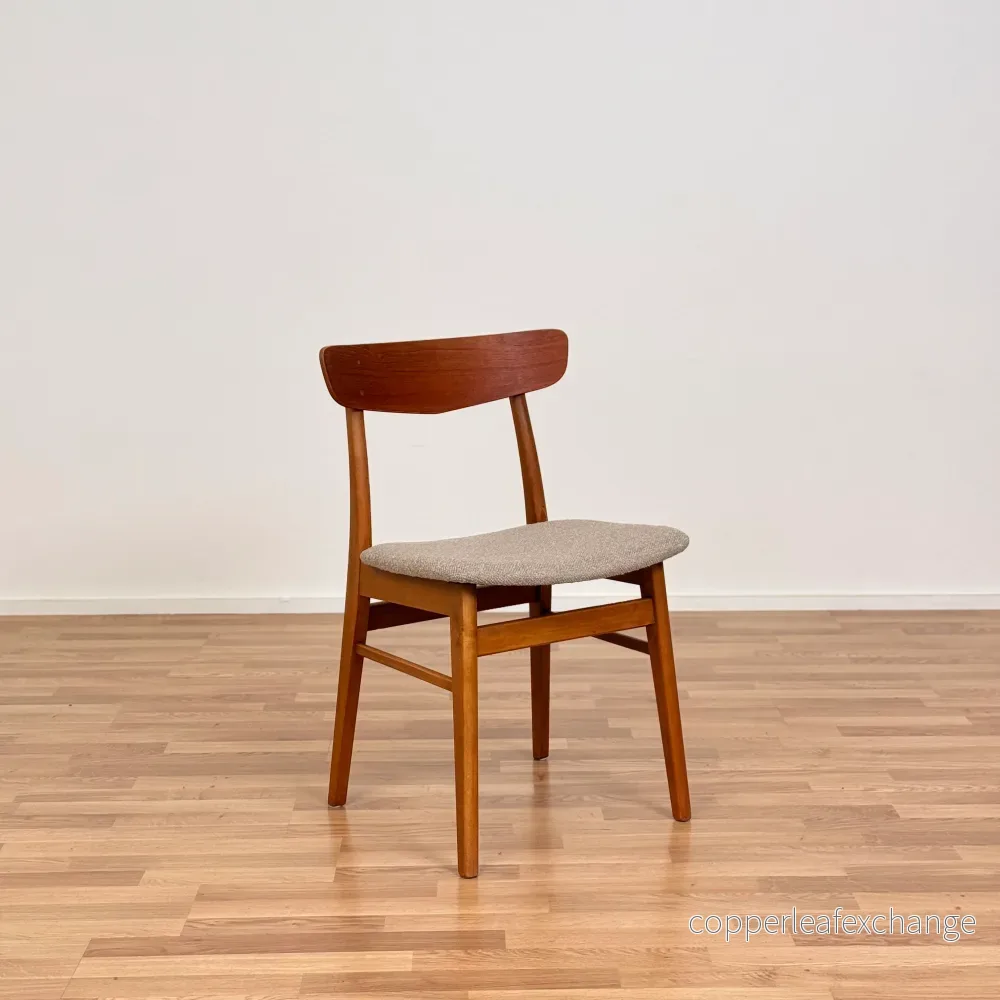 Set om 4 matstolar i teak och bok av Findahl, 1950-60-tal, Danmark - Bild 2