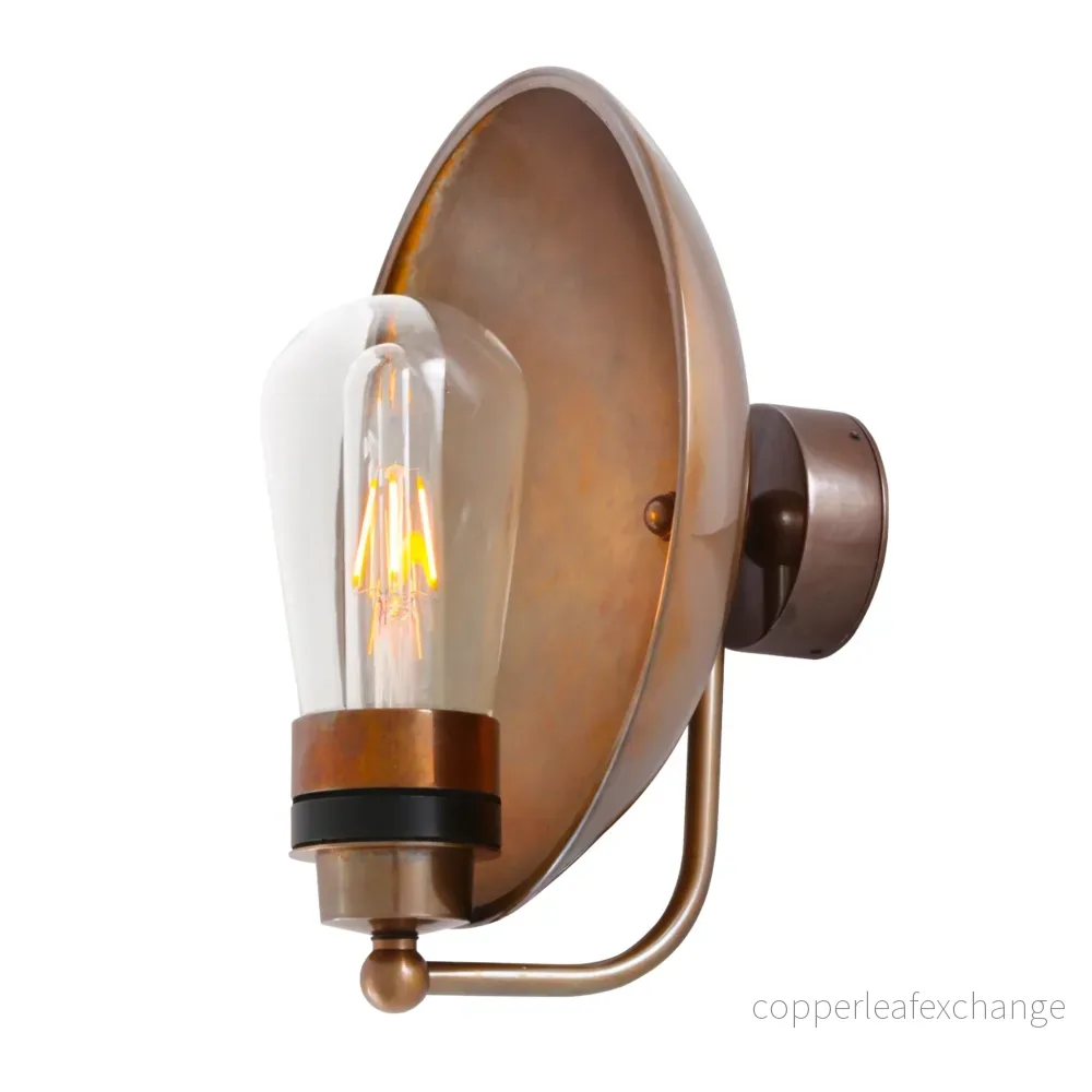 GALIT - Brass Dish Wall Light 25cm IP65 - Bild 2