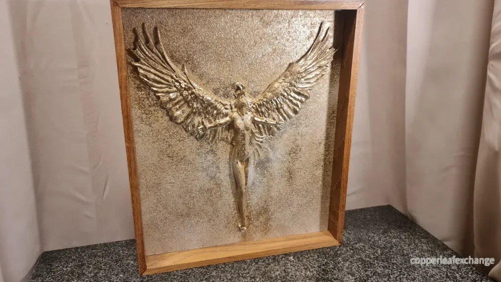 3D relief The eagle and the lady 3D relief The eagle and the lady