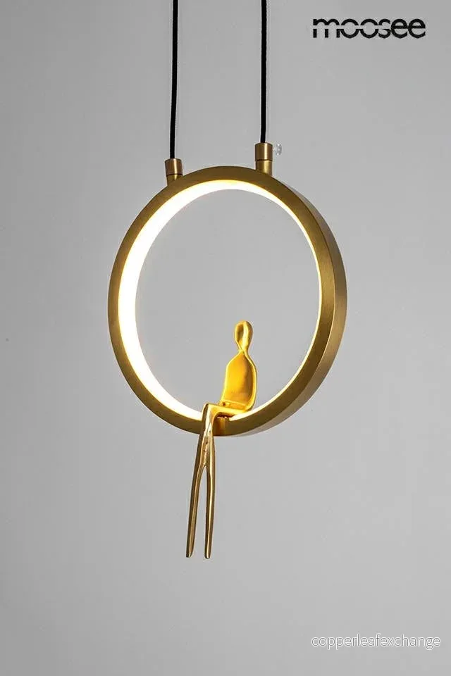 Taklampa MOOSEE - BOY CIRCLE, guld - Bild 2