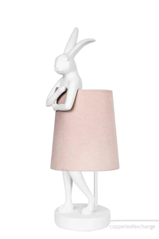 Bordslampa KARE DESIGN – RABBIT, vit/rosa, 68 cm Bordslampa KARE DESIGN – RABBIT, vit/rosa, 68 cm