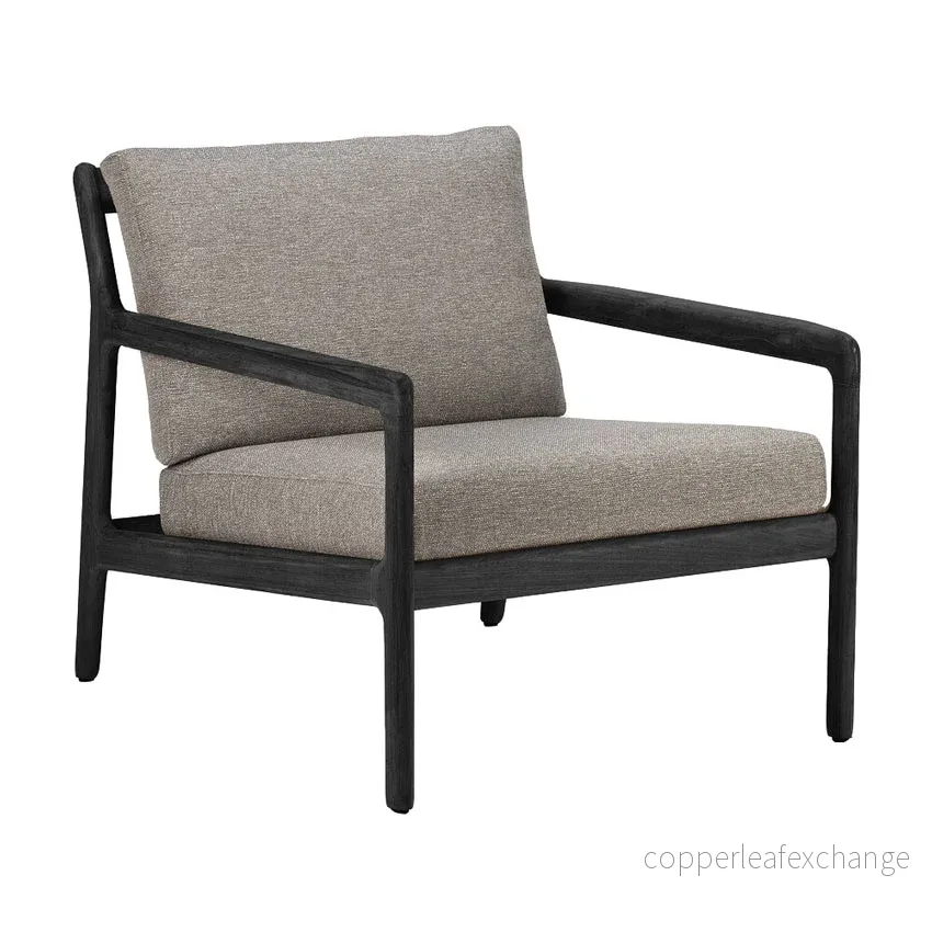 Utemöbel Loungestol Jack, Svart teak / Mocha Utemöbel Loungestol Jack, Svart teak / Mocha