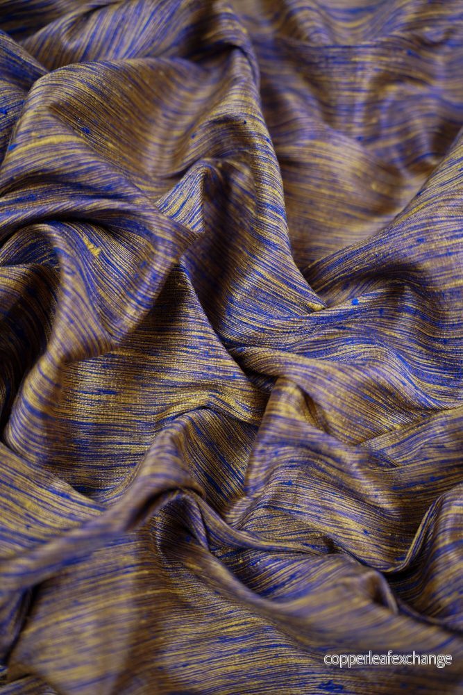 Thai silk – Structure – Royal Blue, Gold-yellow – Royal