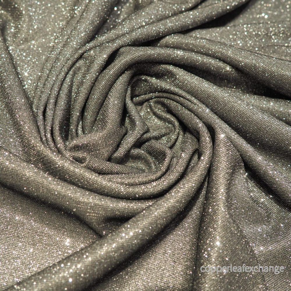 Glitter Lurex Dark Grey 068