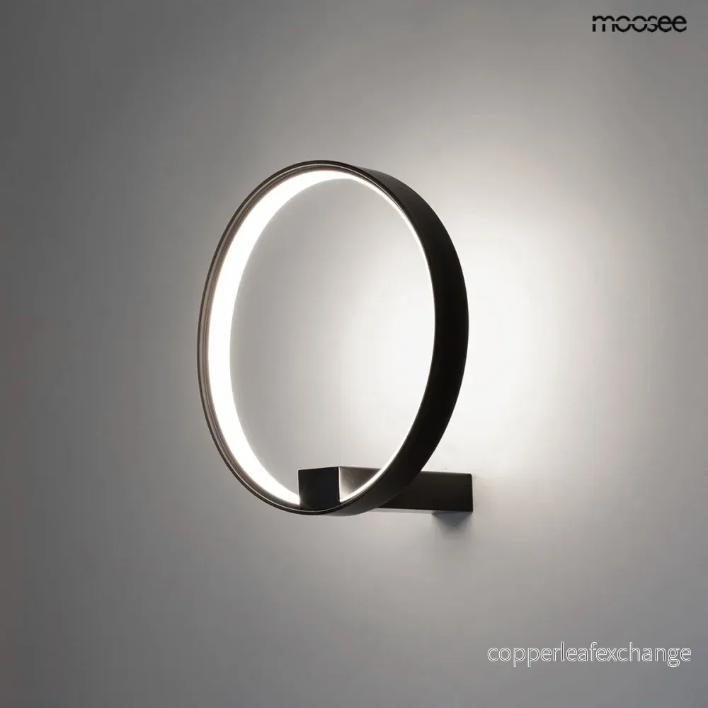 Vägglampa MOOSEE - CIRCLE WALL, svart - Bild 2