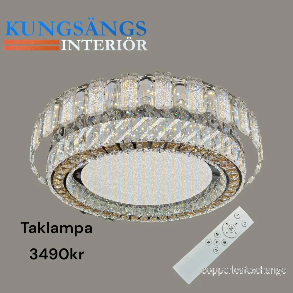 Taklampa led med fjärrkontroll
