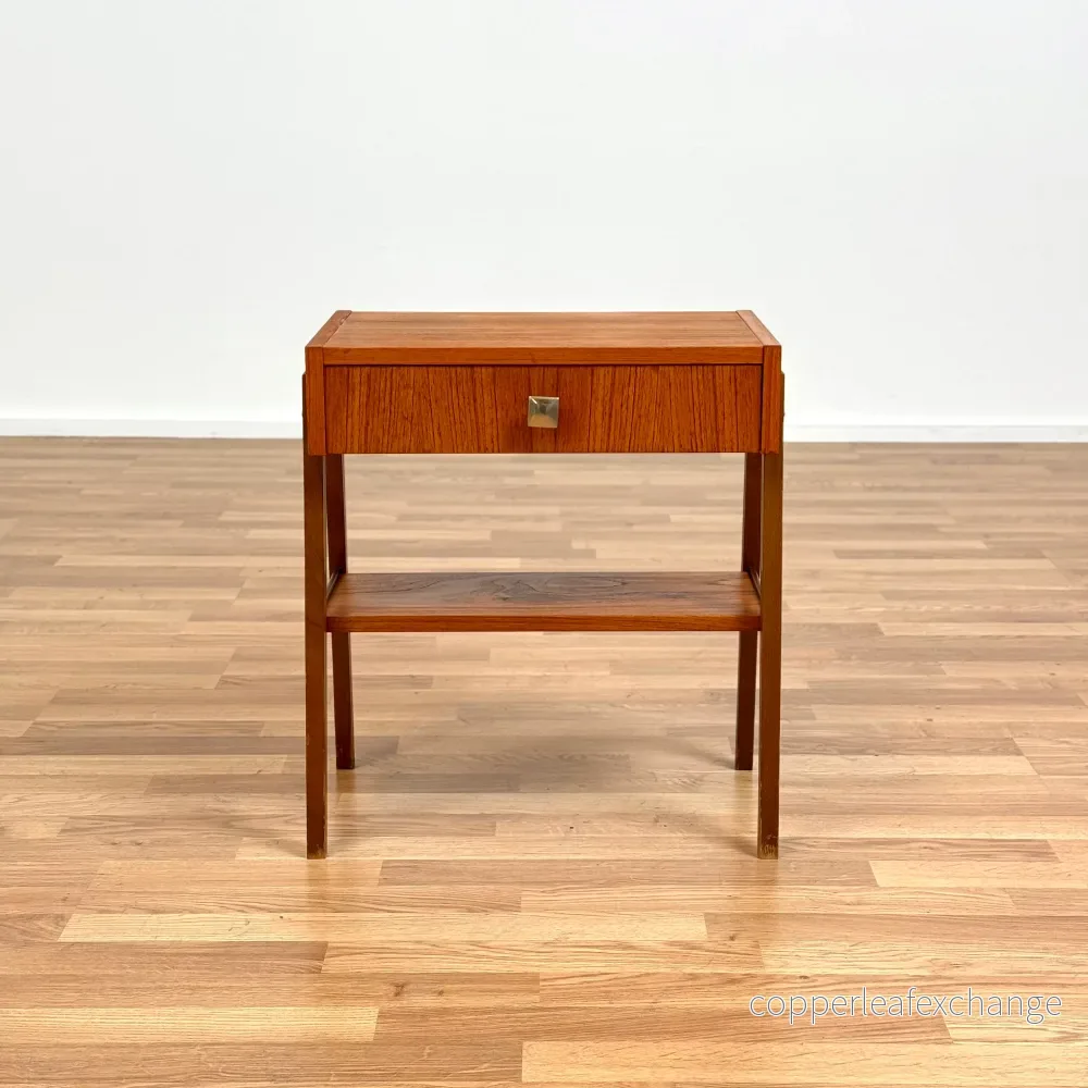 Nattduksbord i teak, 1950-60-tal, Danmark