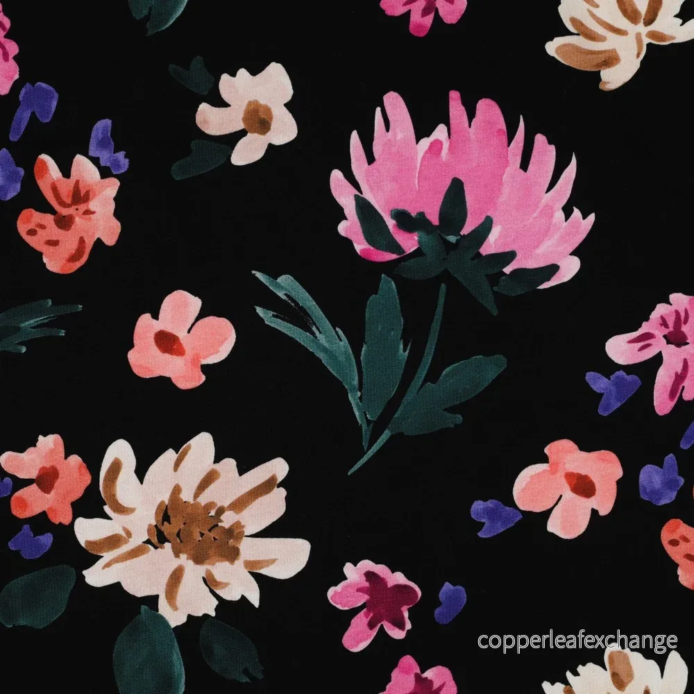 Nerida Hansen - French Terry - Colette - Cotton - Black