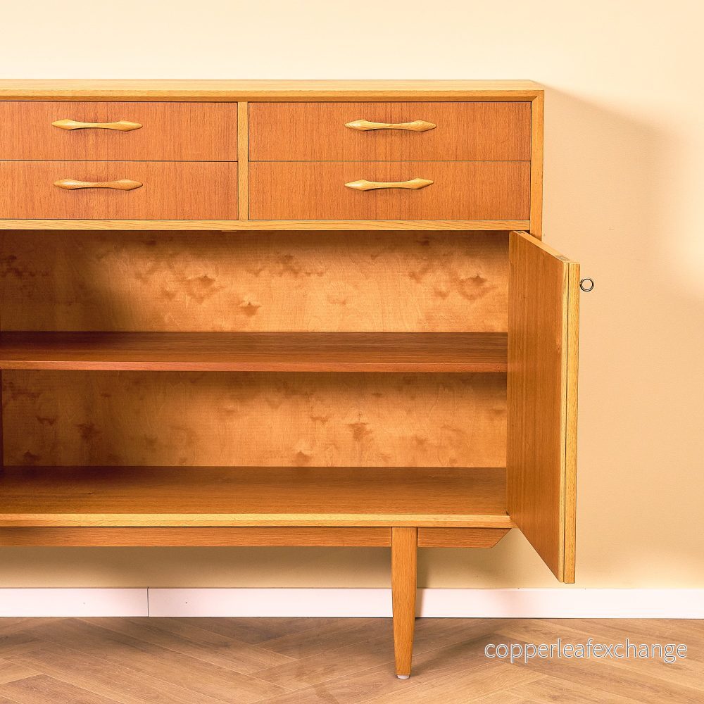 Svenskt högskåp i teak och ek - Bild 3