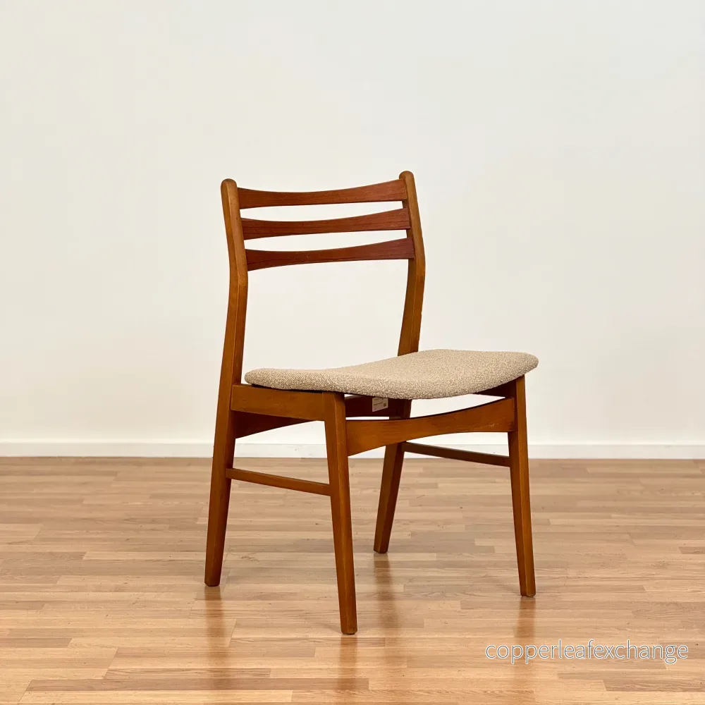 Set om 4 matstolar i teak och bok, av SAX, 1950-60-tal, Danmark - Bild 2