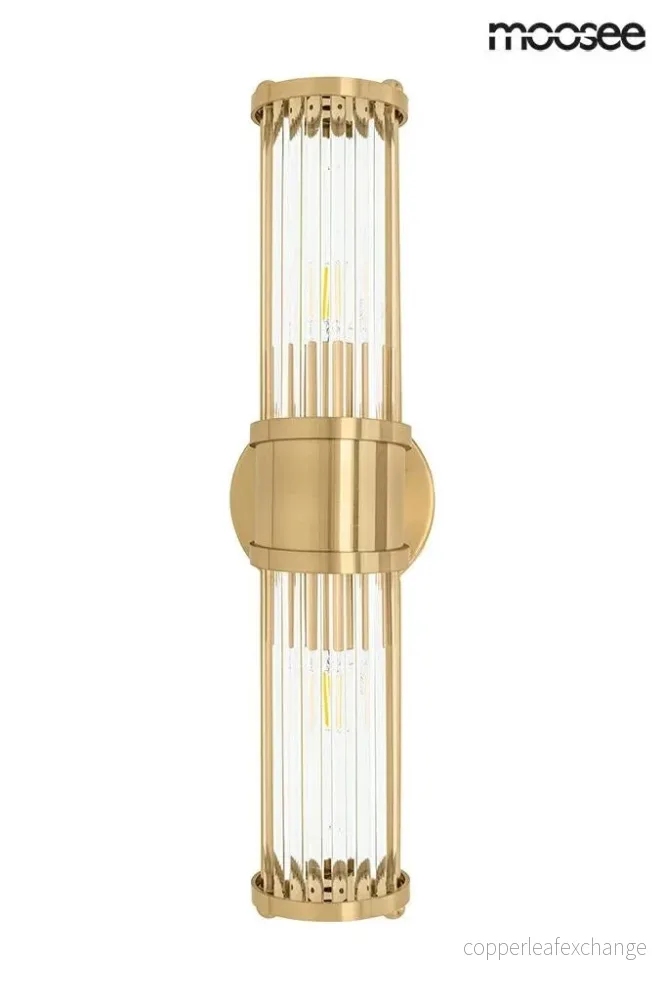 Vägglampa MOOSEE - PILAR TWIN, guld