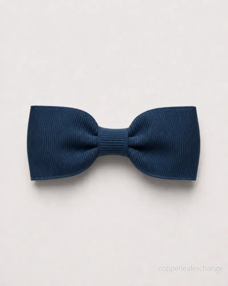 Liten hårrosett, light navy