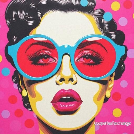 Pop Art Lady – enstaka decoupage konstark Pop Art Lady – enstaka decoupage konstark