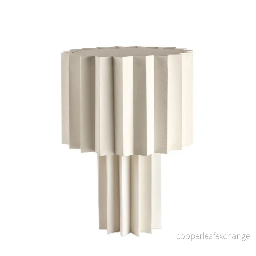 Bordslampa Plissé Vit Bordslampa Plissé Vit