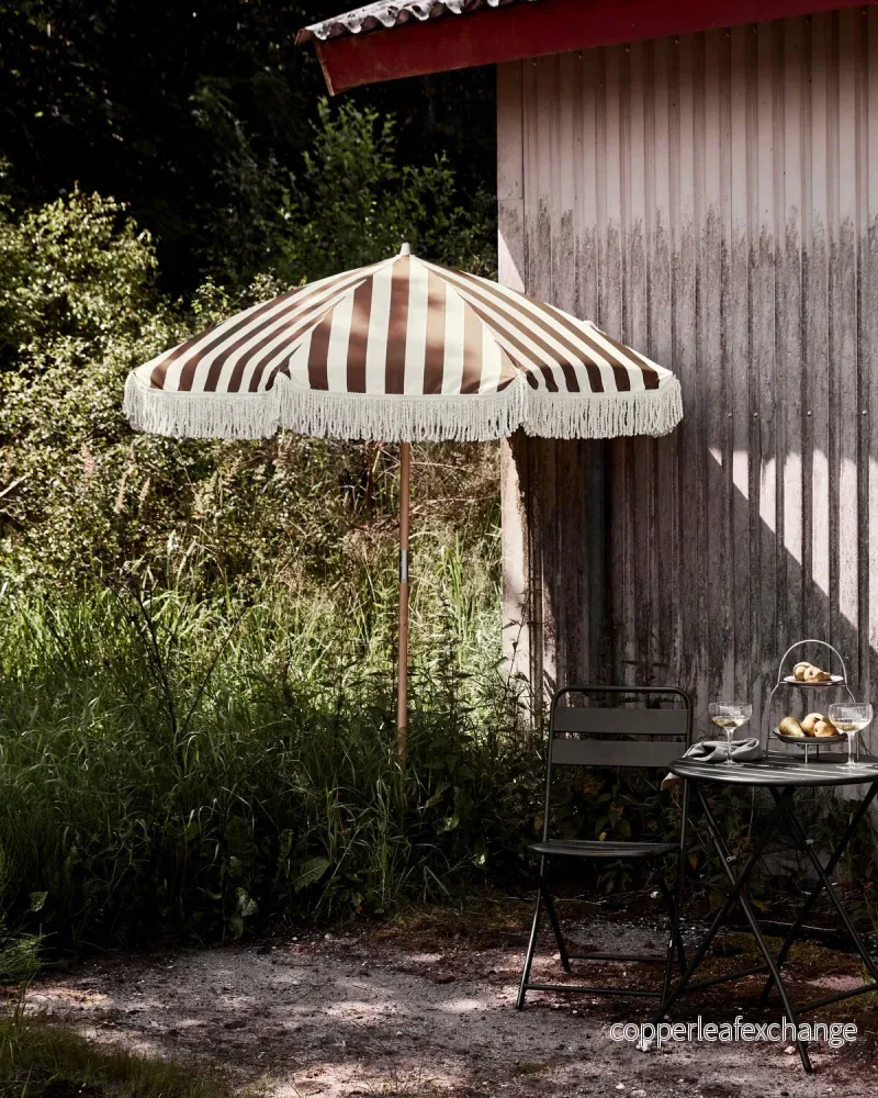 Garden umbrella, HDShade, Golden brown
