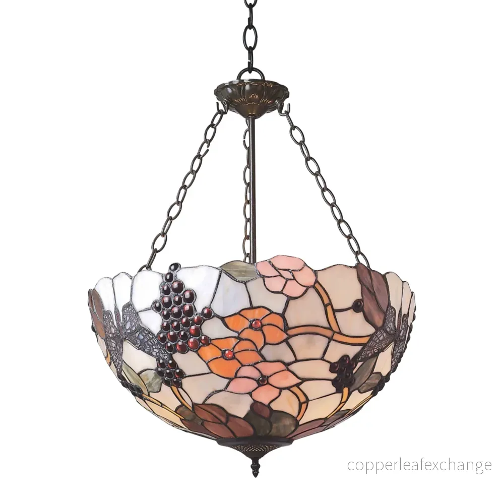 VINGÅRD Tiffany Plafond Uppljus. Diam 47cm