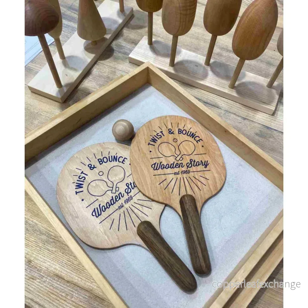 Vackert Pingis Set i Trä Vackert Pingis Set i Trä