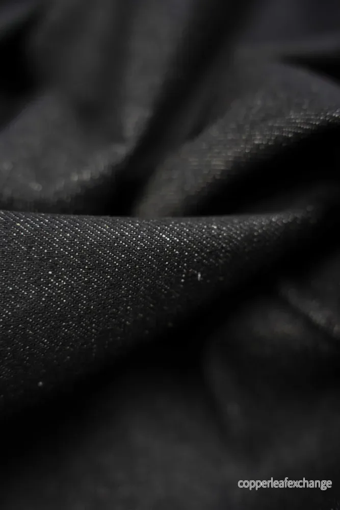 Denim, Jeans - Rough - Cotton - Black - ES018 - Bild 3
