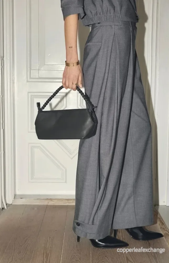JACKYCC PLEAT PANT - MID GREY