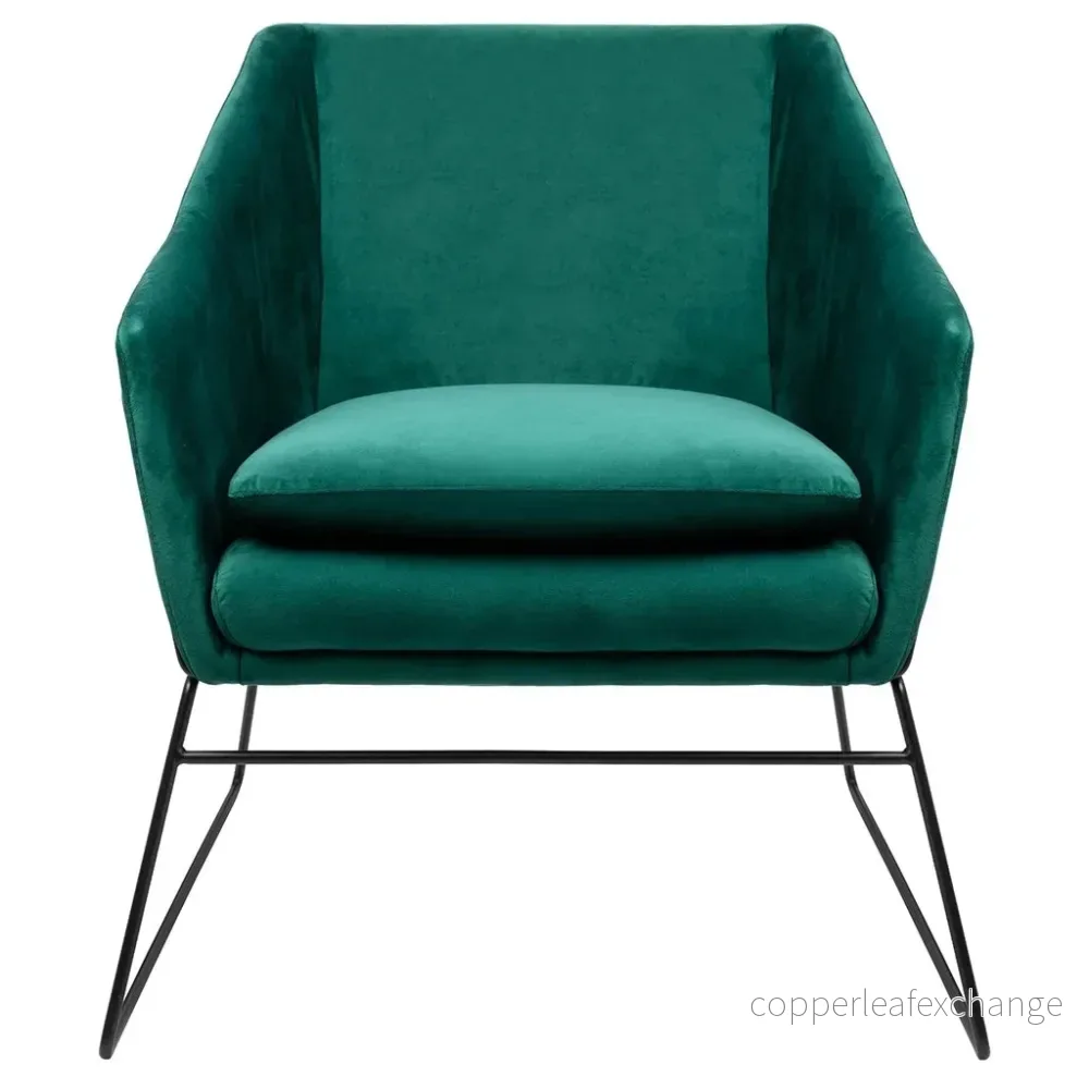 Fåtölj - EMMA VELVET, smaragd - Bild 3
