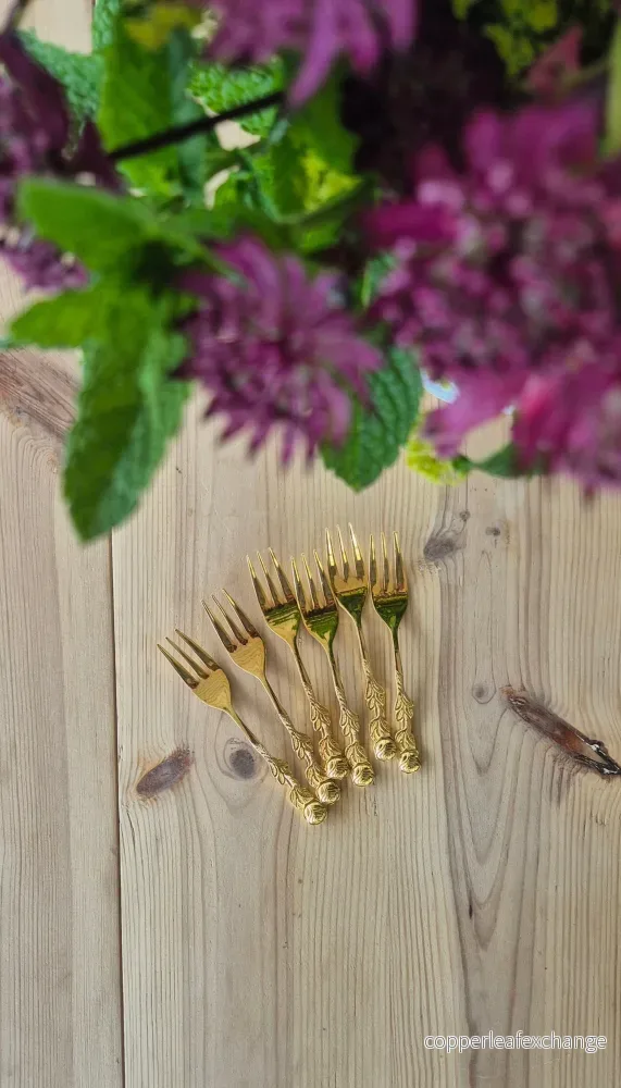 Tårtgafflar – Guld