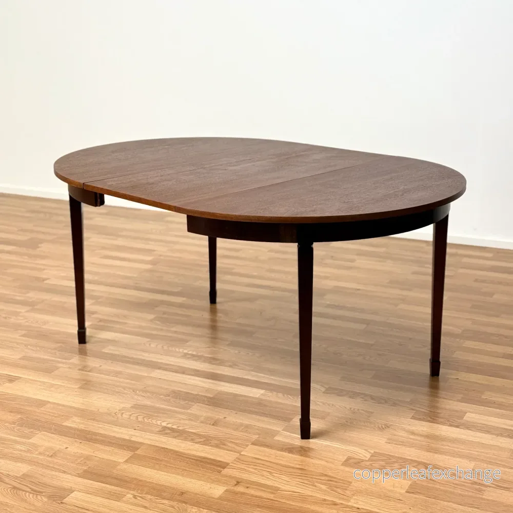 Runt matbord med 1 iläggsskiva i mahogny, 1950-60-tal - Bild 2