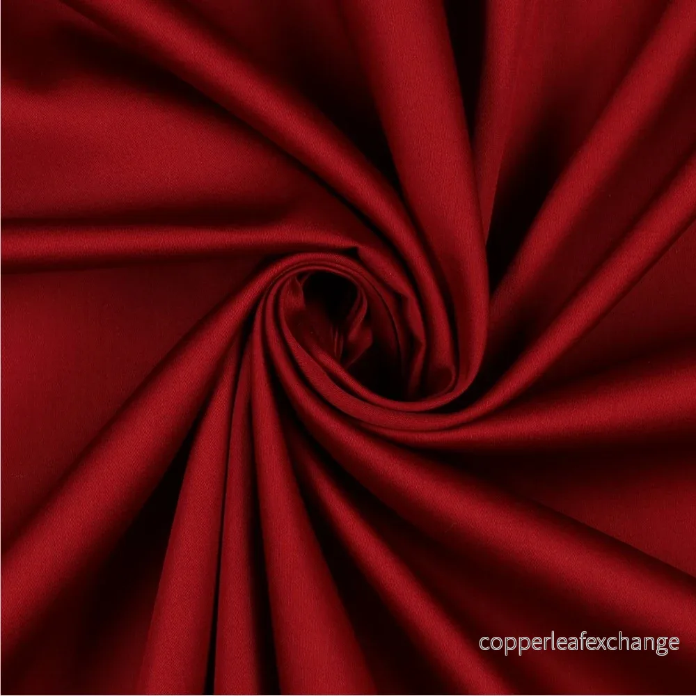 Cotton satin – Fine Luster, Soft – Bordeaux – 012