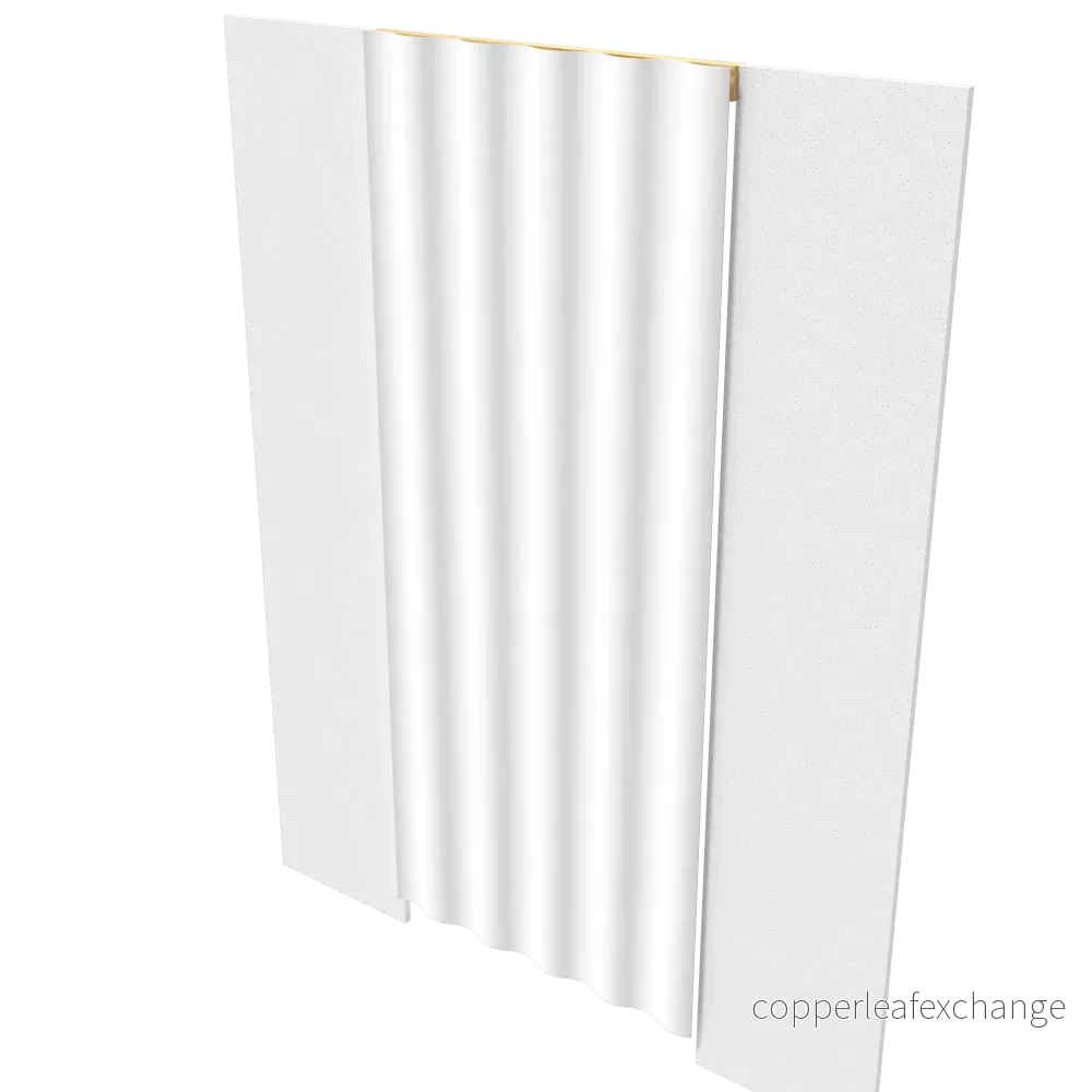 Draperi Wood, Vit 1m Draperi Wood, Vit 1m