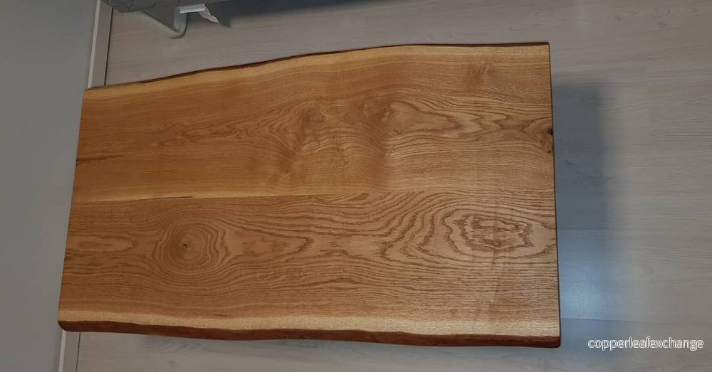 Vardagsrum Ekbord Live Edge med rosé ben - Bild 2