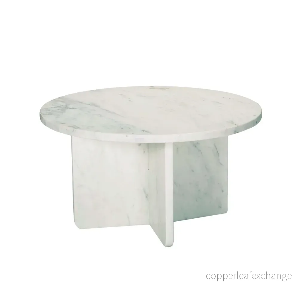 Soffbord Seuwa, Vit Marmor Soffbord Seuwa, Vit Marmor