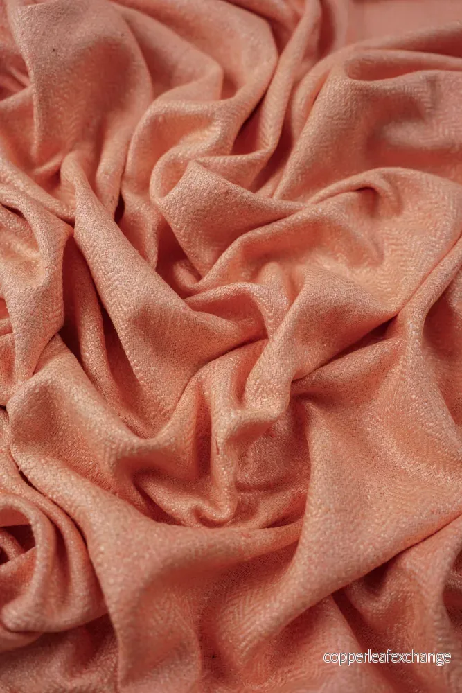 Vintage – Raw silk – Herringbone – Salmon – VS34 Vintage – Raw silk – Herringbone – Salmon – VS34