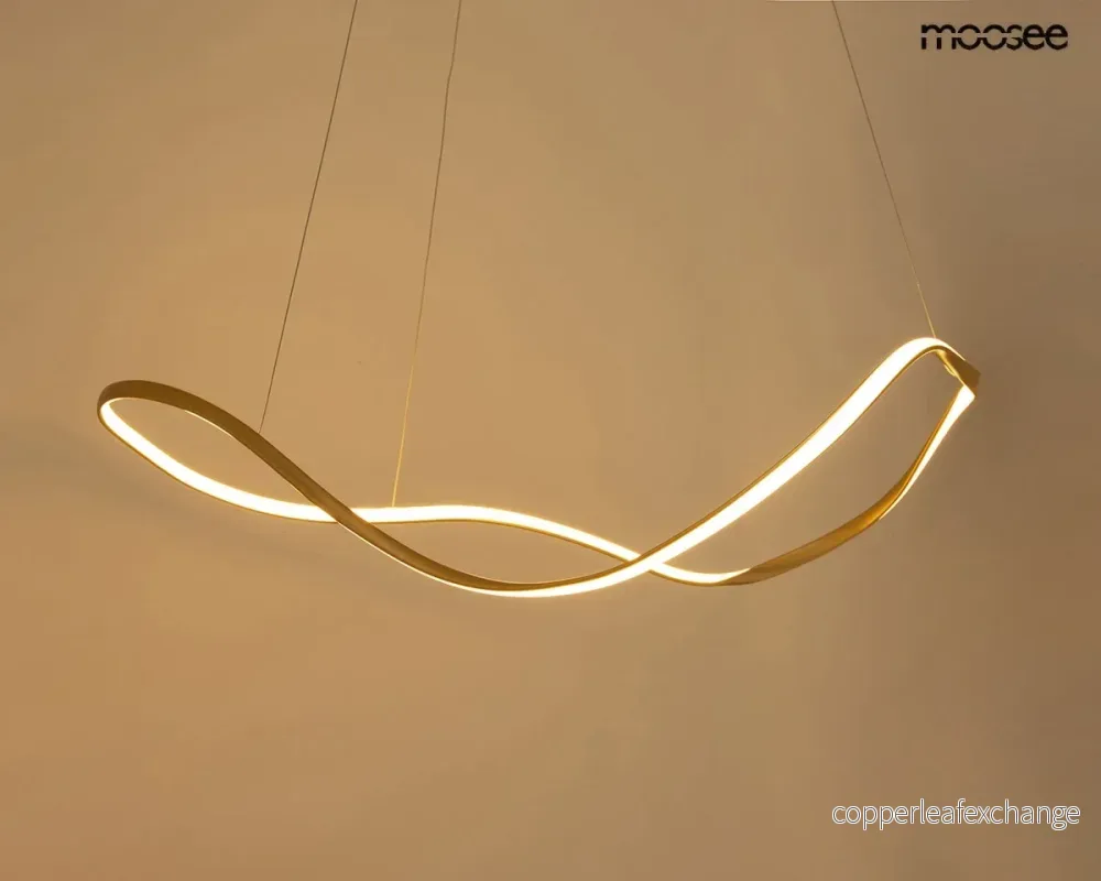 Taklampa MOOSEE - WAVES 80 guld - Bild 2