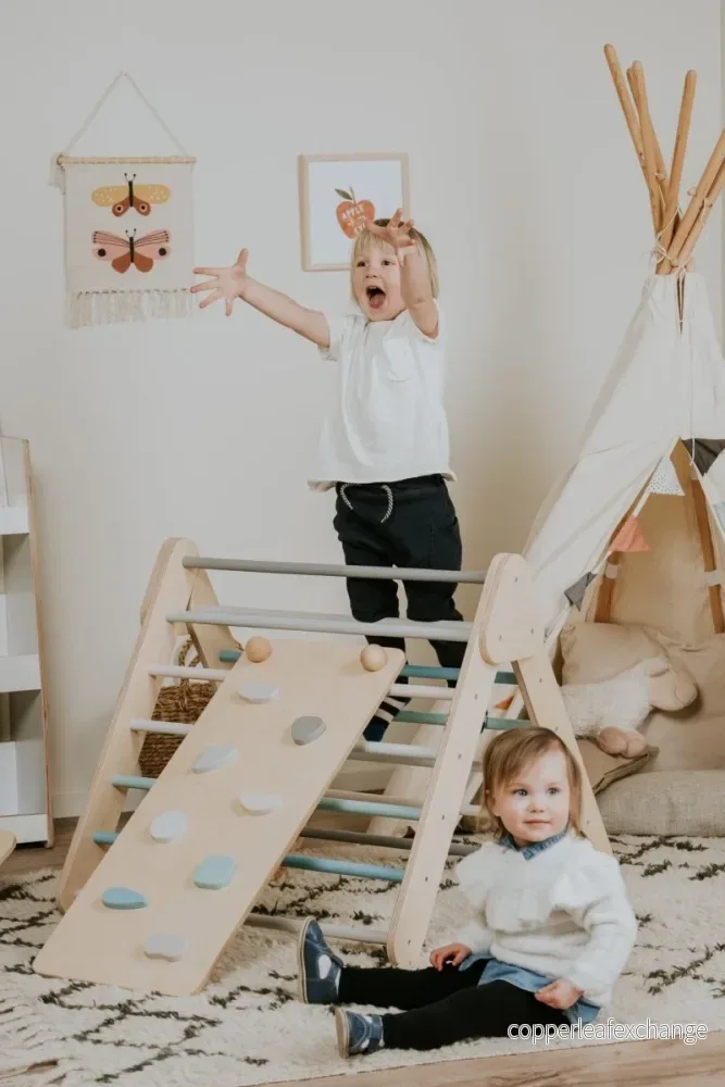 Ramp till leg&go Pikler Triangel och Ribbstol – Pastell