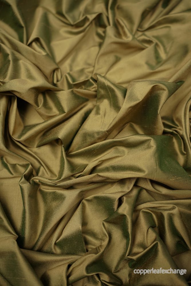 Deadstock - Thai Silk - Multicolor - Green, Gold - DST14