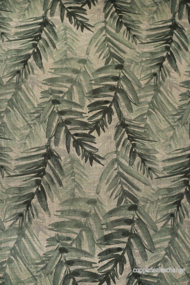Furniture fabric – Viscosa Lino – MD 30 000 – Palm leaf – 124-02