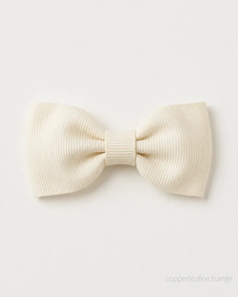 Liten hårrosett, ivory