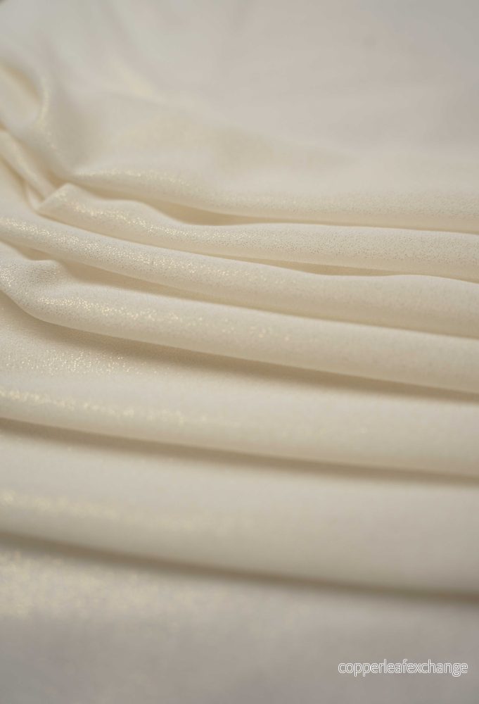Smog Foil - Chiffon - Shimmering - Off-white, Gold - 2626 - Bild 3