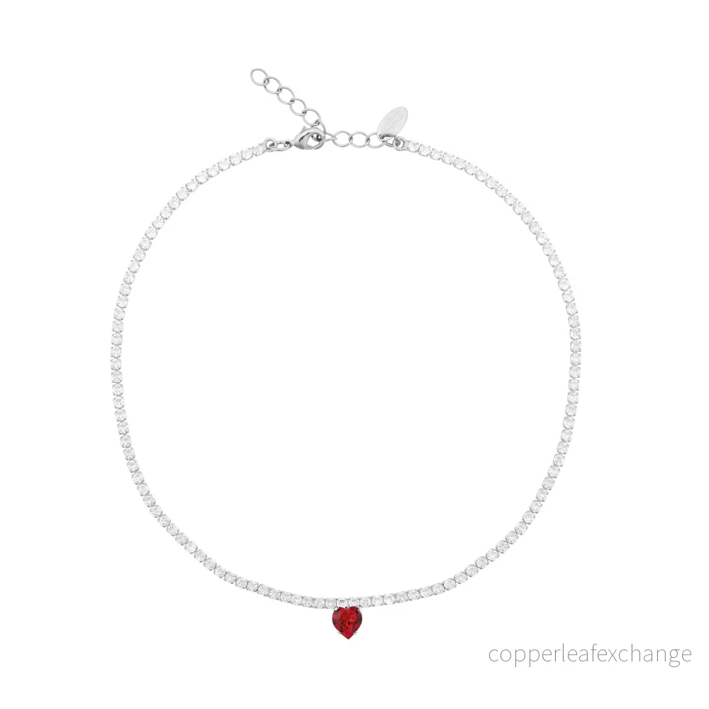 CAROLINE SVEDBOM LOVE EDIT NECKLACE / CRYSTAL / LIGHT SIAM - Bild 2