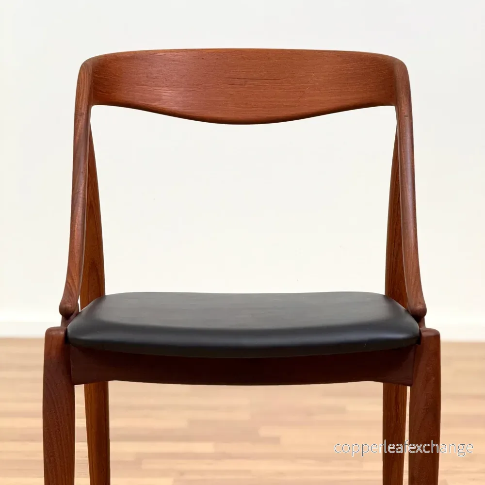 Set om 2 matstolar i teak av Johannes Andersen för Uldum, 1950-60-tal, Danmark - Bild 3