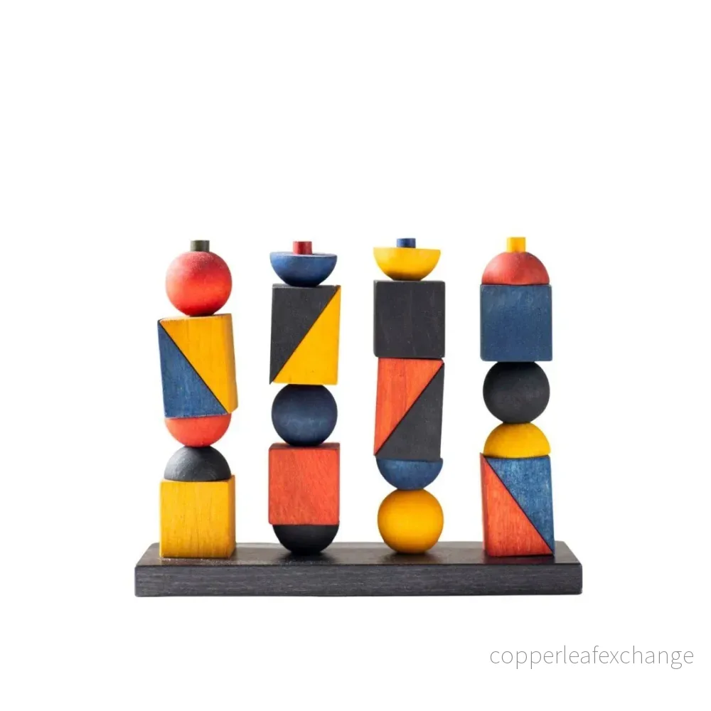 Montessori Inspirerad Modern Stapel Leksak X - Bild 2