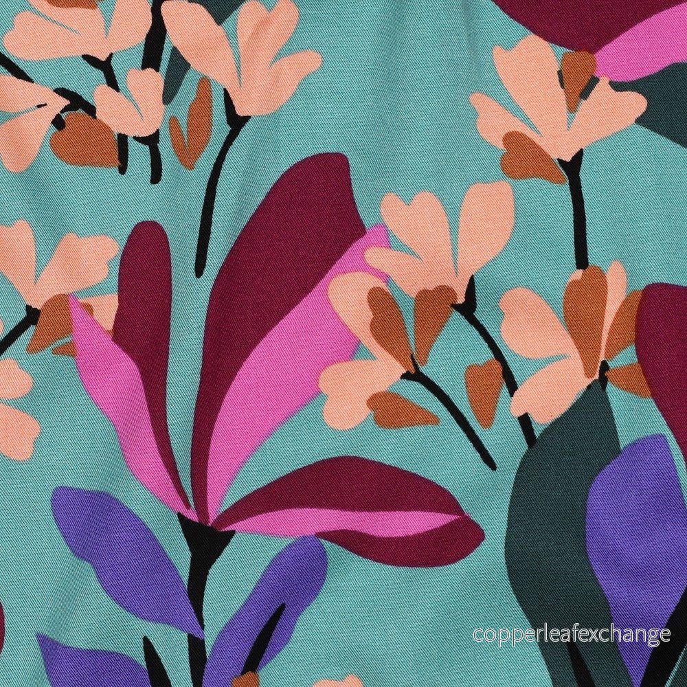 Nerida Hansen - Rosella Stretch - Spring Garden - Viscose - Sea Blue - Bild 2