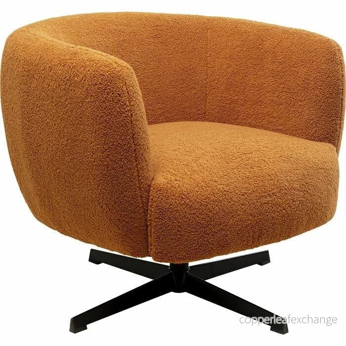 KARE PEONY snurrfåtölj orange