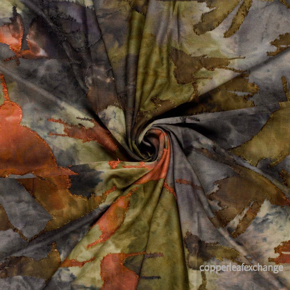 Burnout Jacquard - Tie Dye - Abstract - Khaki - 29/027 - Bild 3