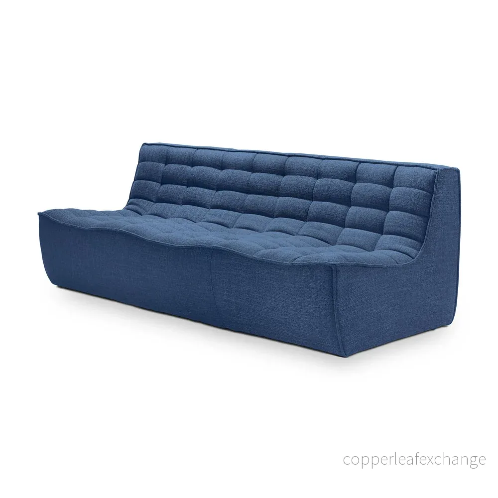 Soffa N701 3-sits, Blå - Bild 2